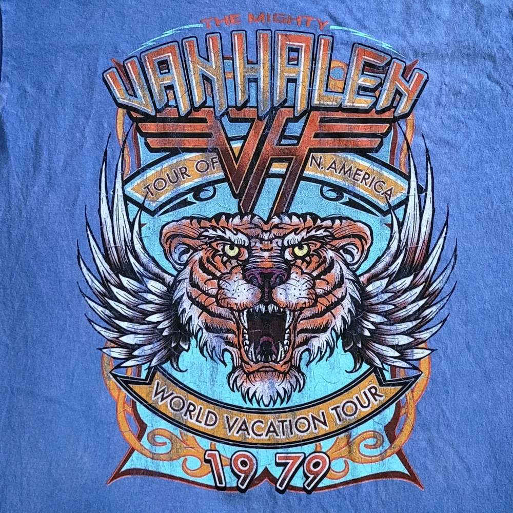 Van Halen🎶 "Tour of N. America World🌎 Vacation Tour 1979" Graphic Tee👕 - NWT - Picture 3 of 10